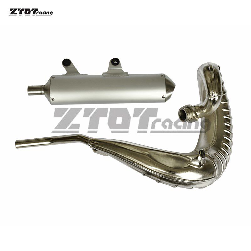 克维思/恒舰两冲250发动机排气筒2冲越野摩托车消声器2T回压管