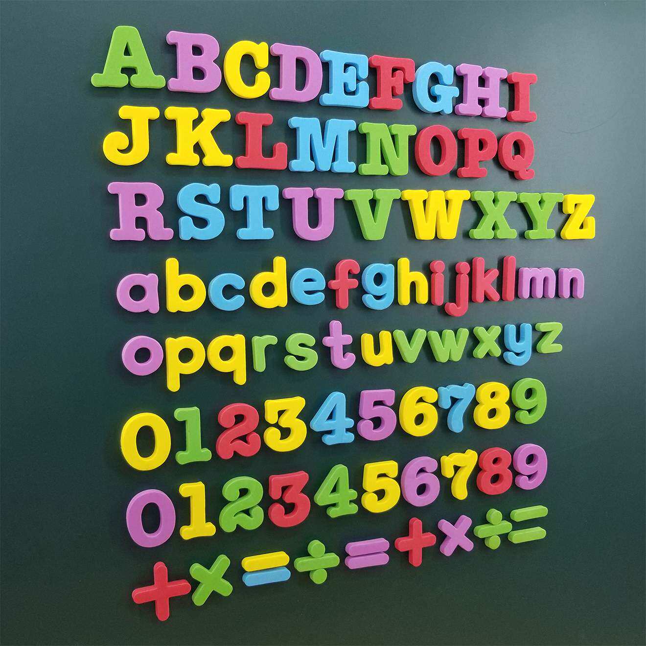 英文字母磁铁贴数字磁铁冰箱贴磁性字母贴数字认知玩具卡片早教具