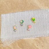 钛合金 耳骨钉 元 仙人 素 耳钉 耳蜗钉 镀金耳钉16g内螺纹