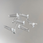 耳钉 仙人穿刺 无铅玻璃隐形透明耳堵女鼻钉 体检考试养耳洞拍CT