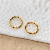 仙人 耳骨环 镀金卡扣环搭扣环无缝环 16g钛合金 耳环唇环