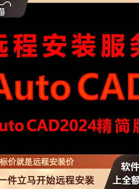 AutoCAD精简版2024软件远程安装包下载安装包 安装软件 激活软件