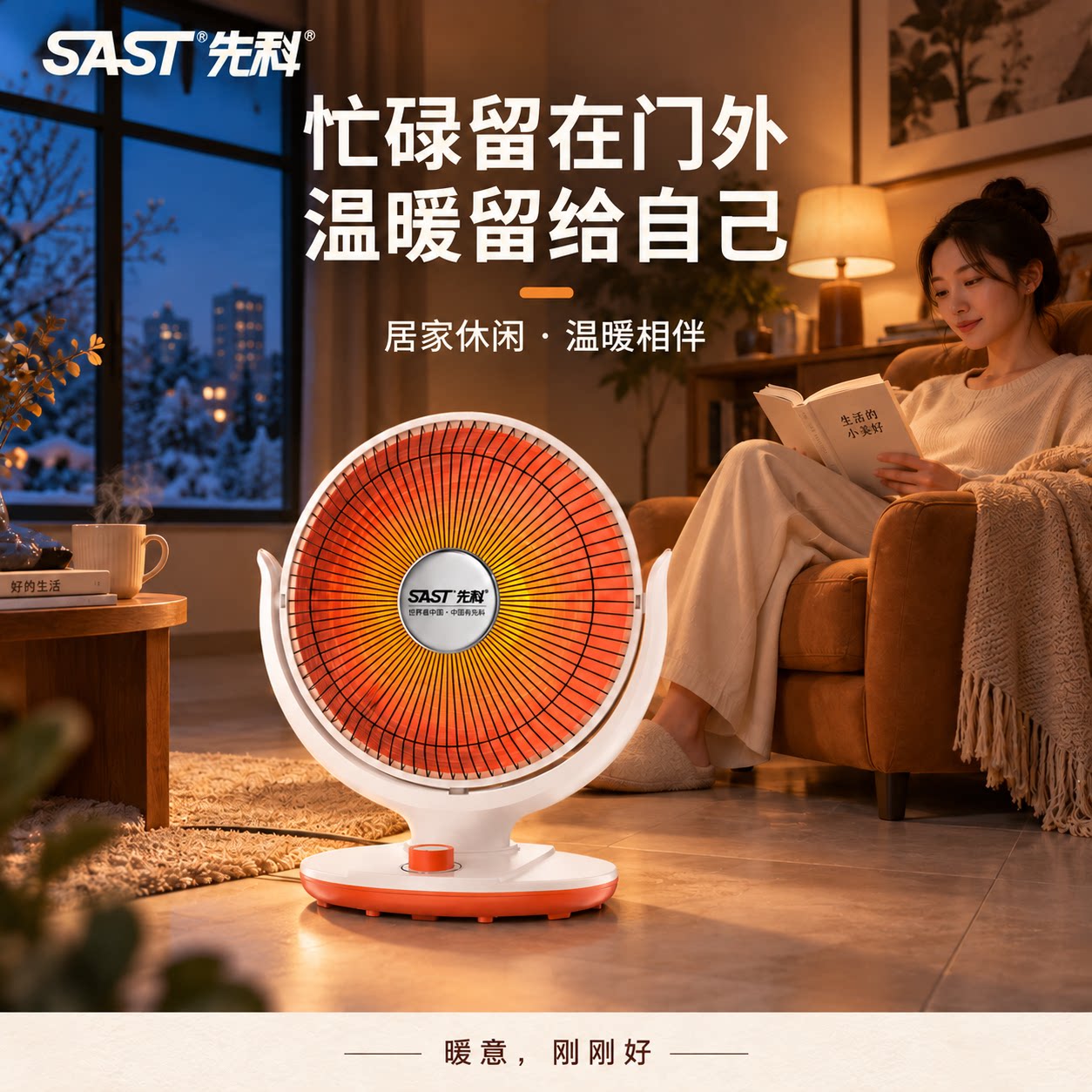 先科小太阳调节角度带摇头