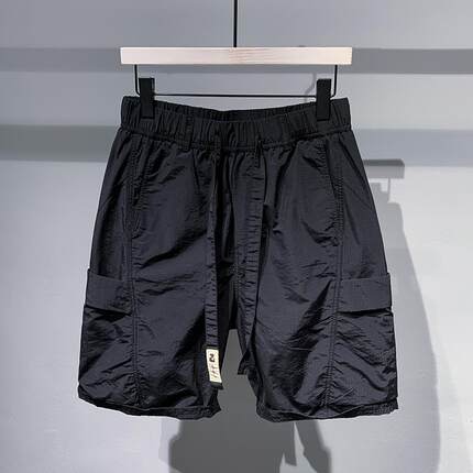 ~日系潮流！运动短裤男夏季宽松薄款速干休闲复古五分裤子