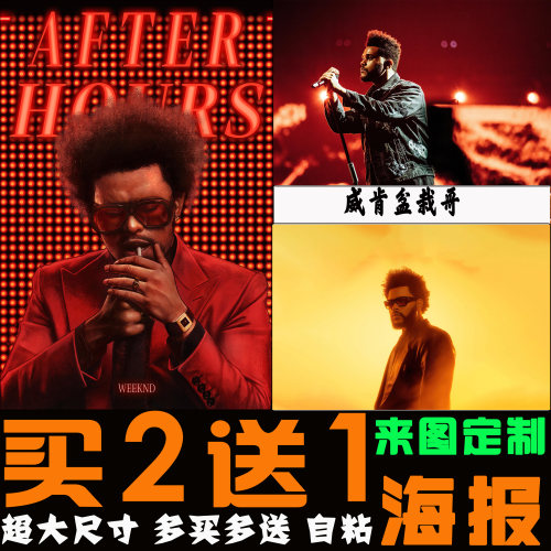 TheWeeknd海报盆栽哥威肯装饰画