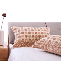 Khăn gối cũ màu xám 1 lễ hội đôi màu đỏ gối đôi khăn cưới khăn terry jacquard với đôi dài - Khăn gối vỏ ga gối