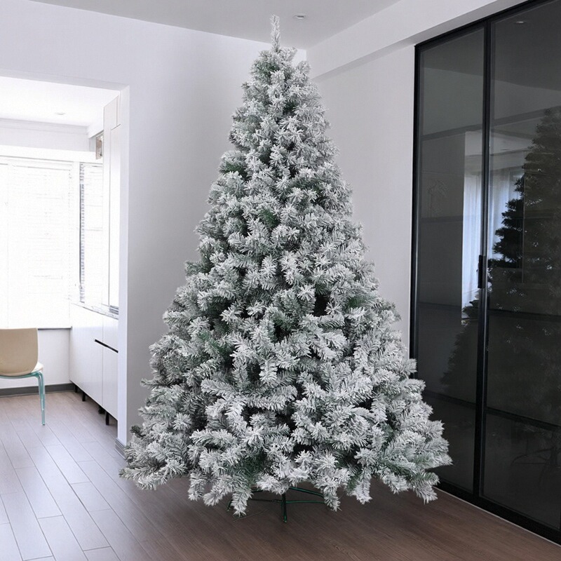 圣诞落雪树雪景树植绒树