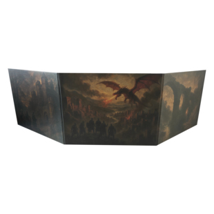 跑团桌游龙与地下城 DND5版 简中磁吸城主帷幕TRPG主持人屏风
