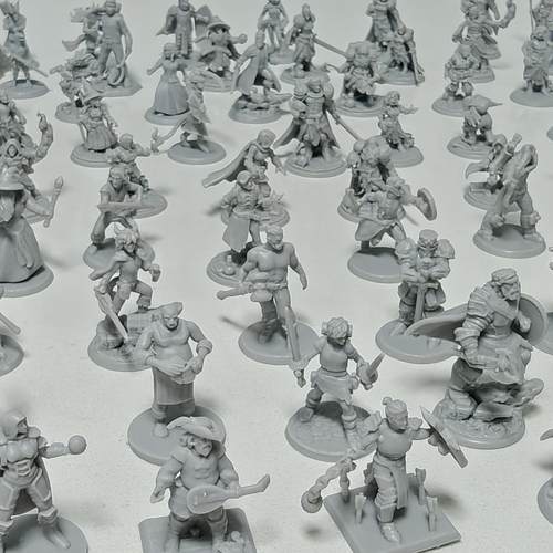 TRPG跑团DND/COC自设人物树脂模型兵人棋子灰模定制