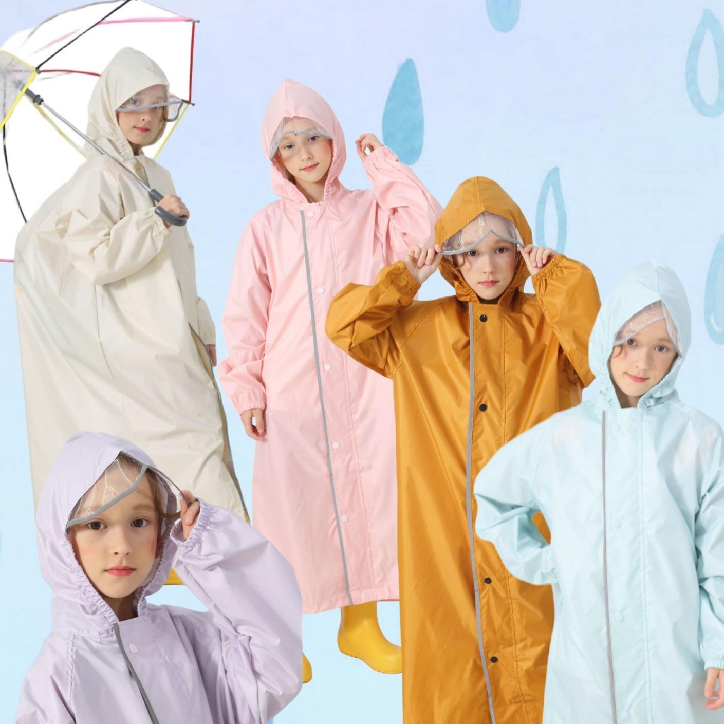 enbihouse幼儿园小学印logo团体企业马卡龙E001儿童书包位雨衣