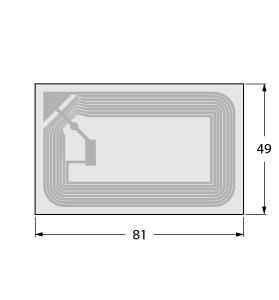 HF应答器 RFID 应答器 I CODE SLIX  81mmx49mm  订货号: 6037763