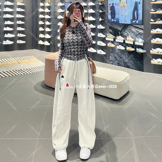 adidas阿迪达斯正品女子毛圈布高腰宽松运动休闲长裤JI9771JI9772