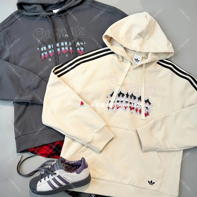 adidas三叶草街头风运动连帽