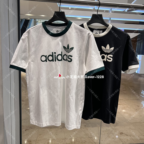adidas三叶草运动短袖圆领T恤