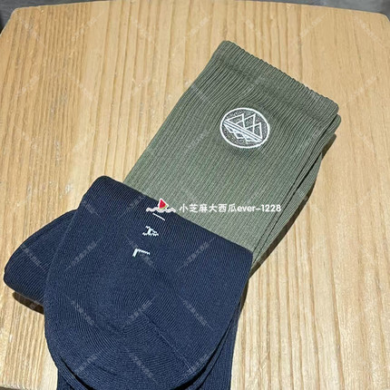 adidas三叶草SPEZIAL 25秋冬系列经典logo两双装舒适袜子KB0640