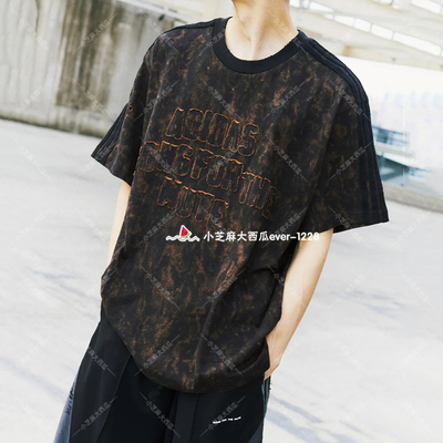 adidas三叶草纯棉运动短袖T恤