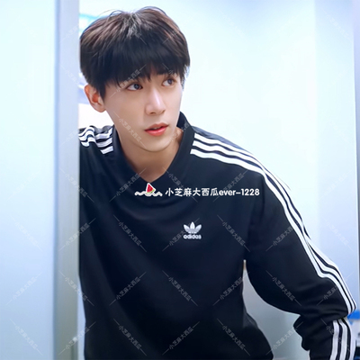 adidas三叶草复古运动卫衣套头衫