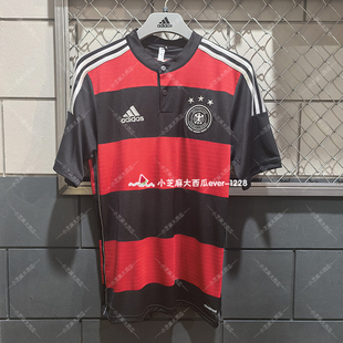 adidas阿迪达斯GERMANY德国队2014复古足球休闲短袖球衣JZ6959