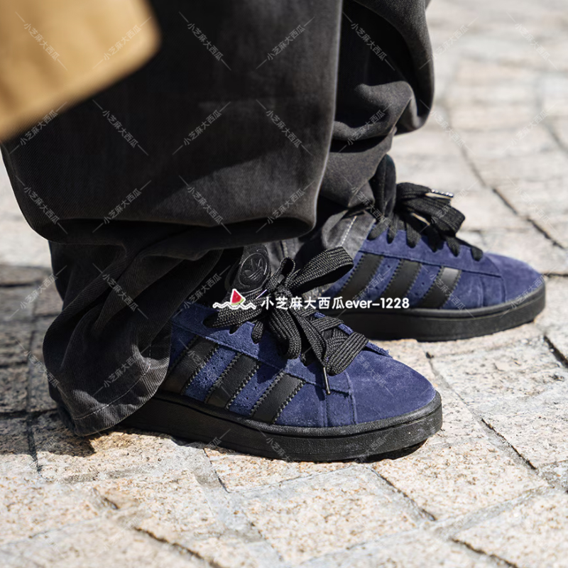 adidas三叶草复古运动滑板鞋