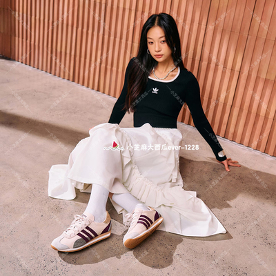 adidas三叶草复古运动鞋T头鞋