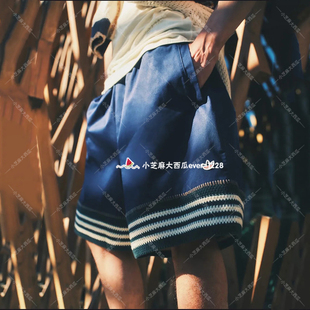 adidas三叶草CLOT陈冠希联名时尚 JN7721 针织拼接男女运动休闲短裤