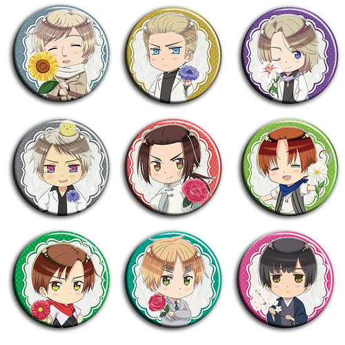 黑塔利亚Axis Powers动漫徽章58mm胸章别针二次元周边吧唧挂件D款