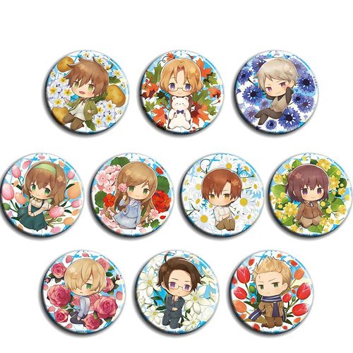 黑塔利亚Axis Powers动漫徽章58mm胸章别针二次元周边吧唧挂件I款