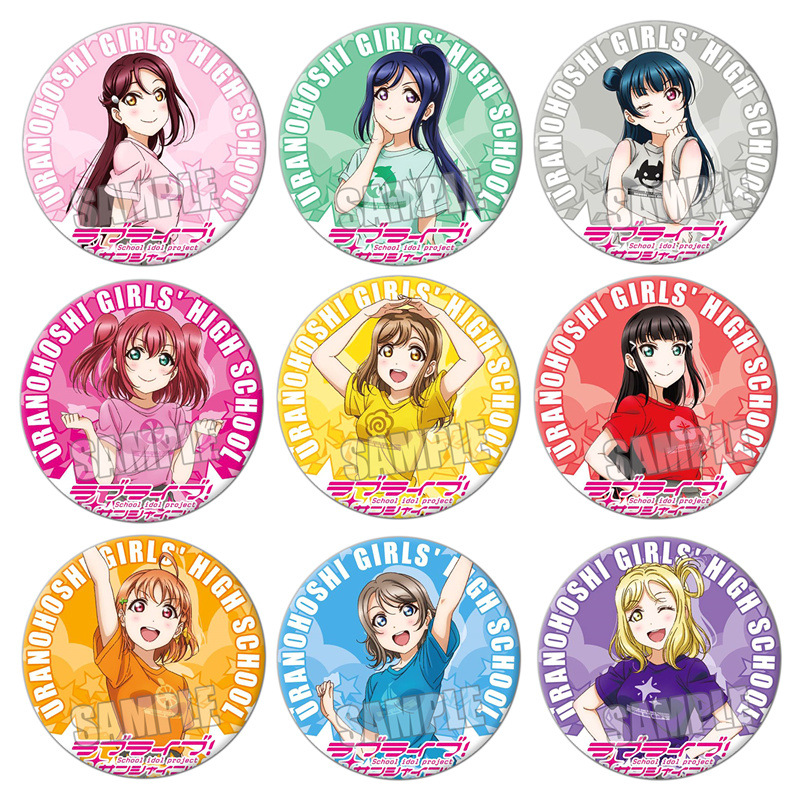 LoveLive Sunshine徽章 Aqours津岛善子松浦果南动漫吧唧胸章 4