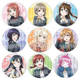 LoveLive虹团徽章虹之咲学园近江彼方艾玛动漫吧唧铁底胸章现货C