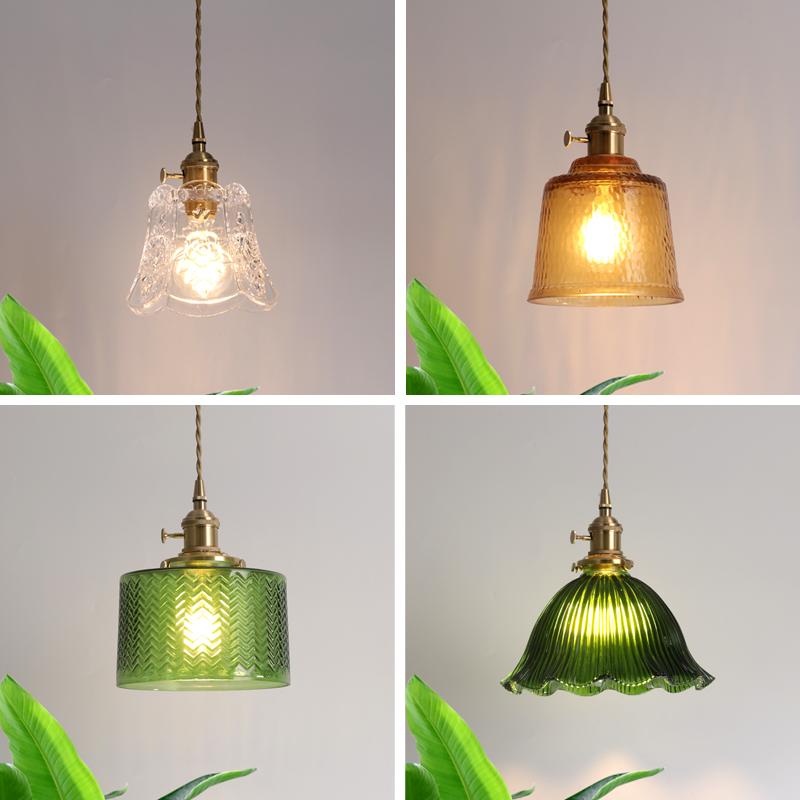 铁艺玻璃玄关过道餐厅店铺吊灯