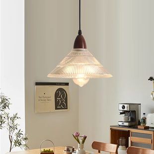 北欧复古简约吧台玄关过道灯餐厅吊灯咖啡馆婚庆民宿床头玻璃吊灯