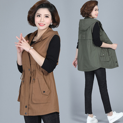 2021年春秋新款中老年背心潮上衣