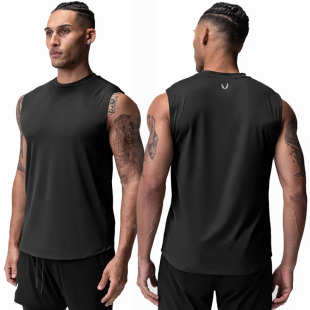 速干高弹力篮球训练跑步健身衣服 宽肩夏季 ASRV美式 运动背心男无袖