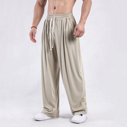 宽松运动长裤男直筒裤