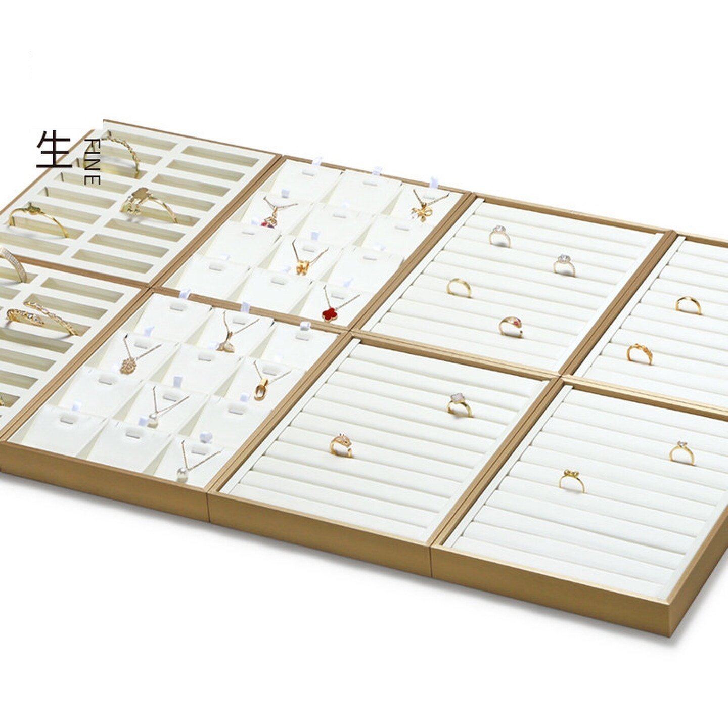 手串展示架摆台托盘珠宝展示道具高档项链吊坠戒指耳钉手镯陈列盘