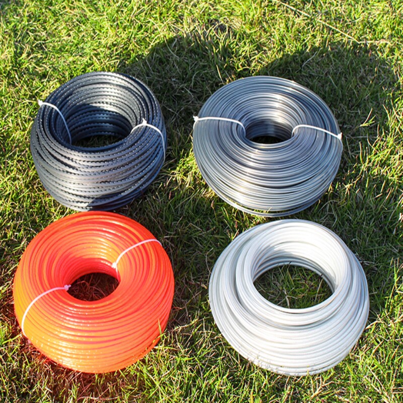 尼龙耐磨割草机打草绳尼龙绳割草绳牛筋绳钢丝打草机绳子割草机线