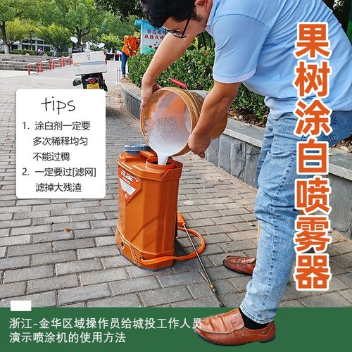 果树涂白喷雾器树干电动喷雾机器