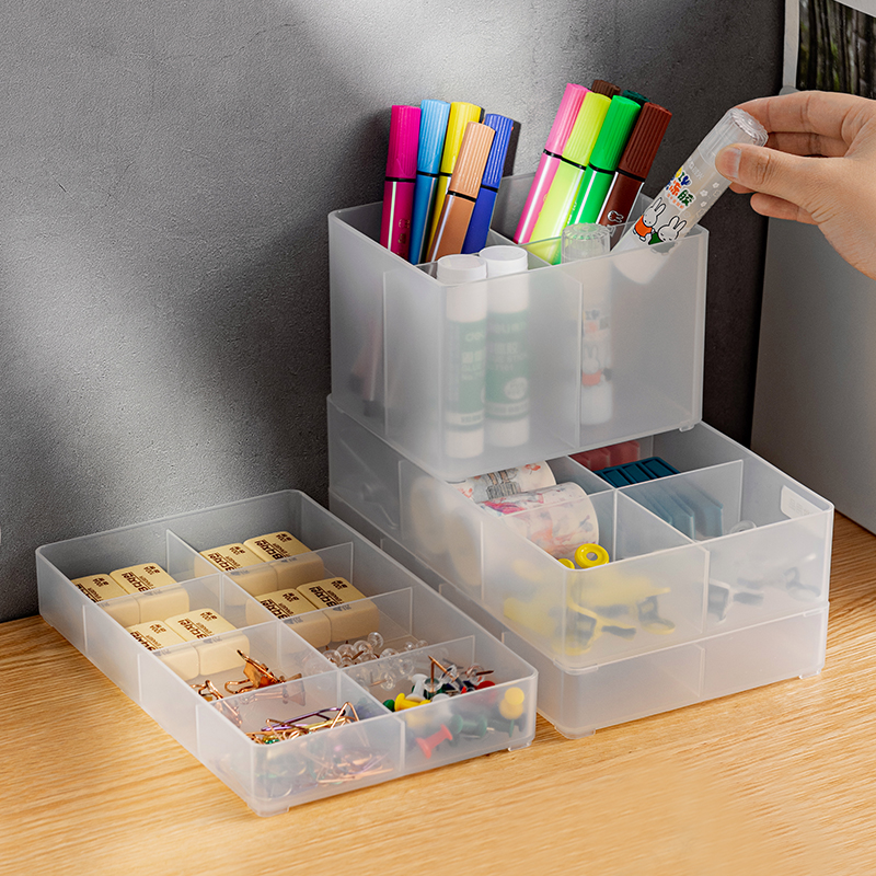 日本进口桌面分格收纳盒