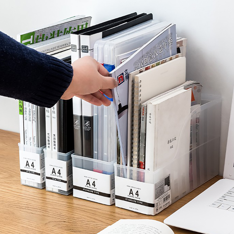 日本进口文件框塑料立式档案a4纸