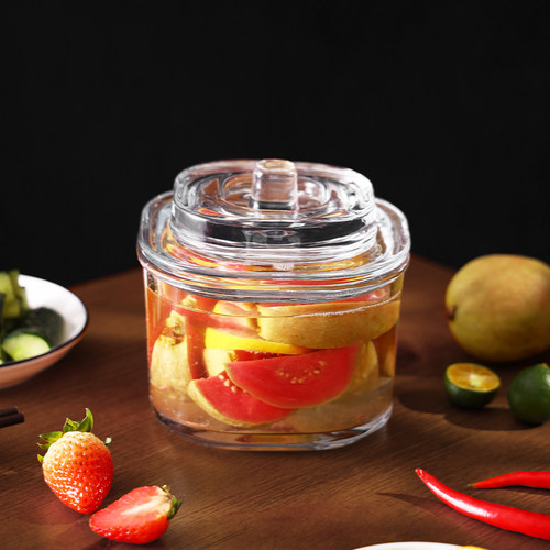 玻璃密封罐腌菜罐加厚泡菜坛