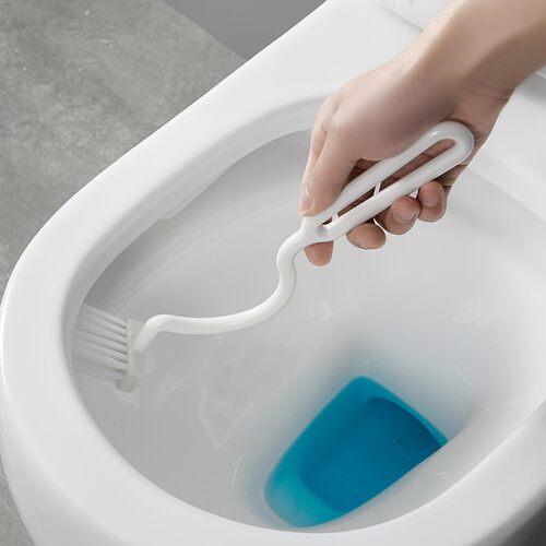 日本进口马桶刷缝隙无死角清洁刷坐便器蹲便器出水口凹槽清洗刷