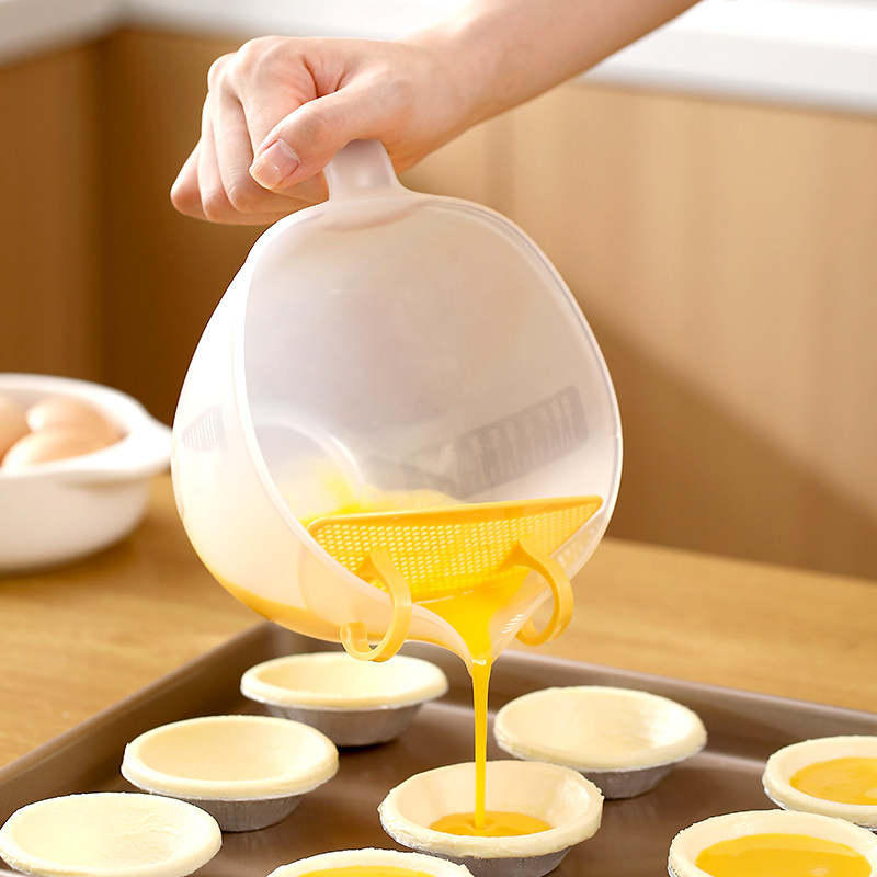 鸡蛋液过滤量杯家用食品级带刻度打蛋杯烘焙工具沥水洗米淘米篮,厨房/烹饪用具,杯子,淘宝优惠券,粉丝福利购,淘宝优惠卷