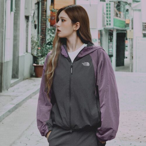 专柜直邮女款刺绣标夹克蜂窝绒加绒运动外套NJ3BS83