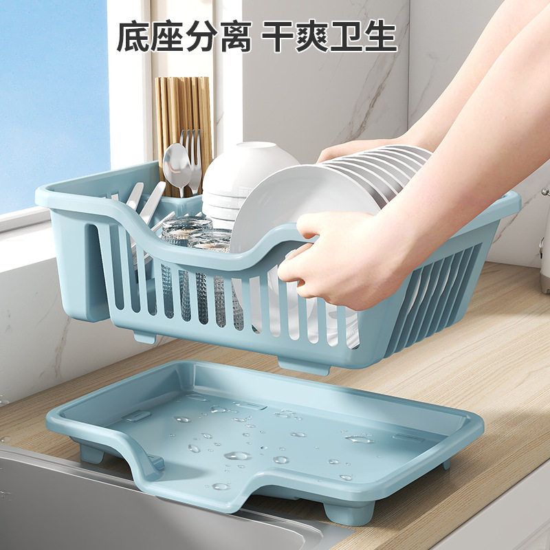 特大号厨房沥水收纳架大容量塑料