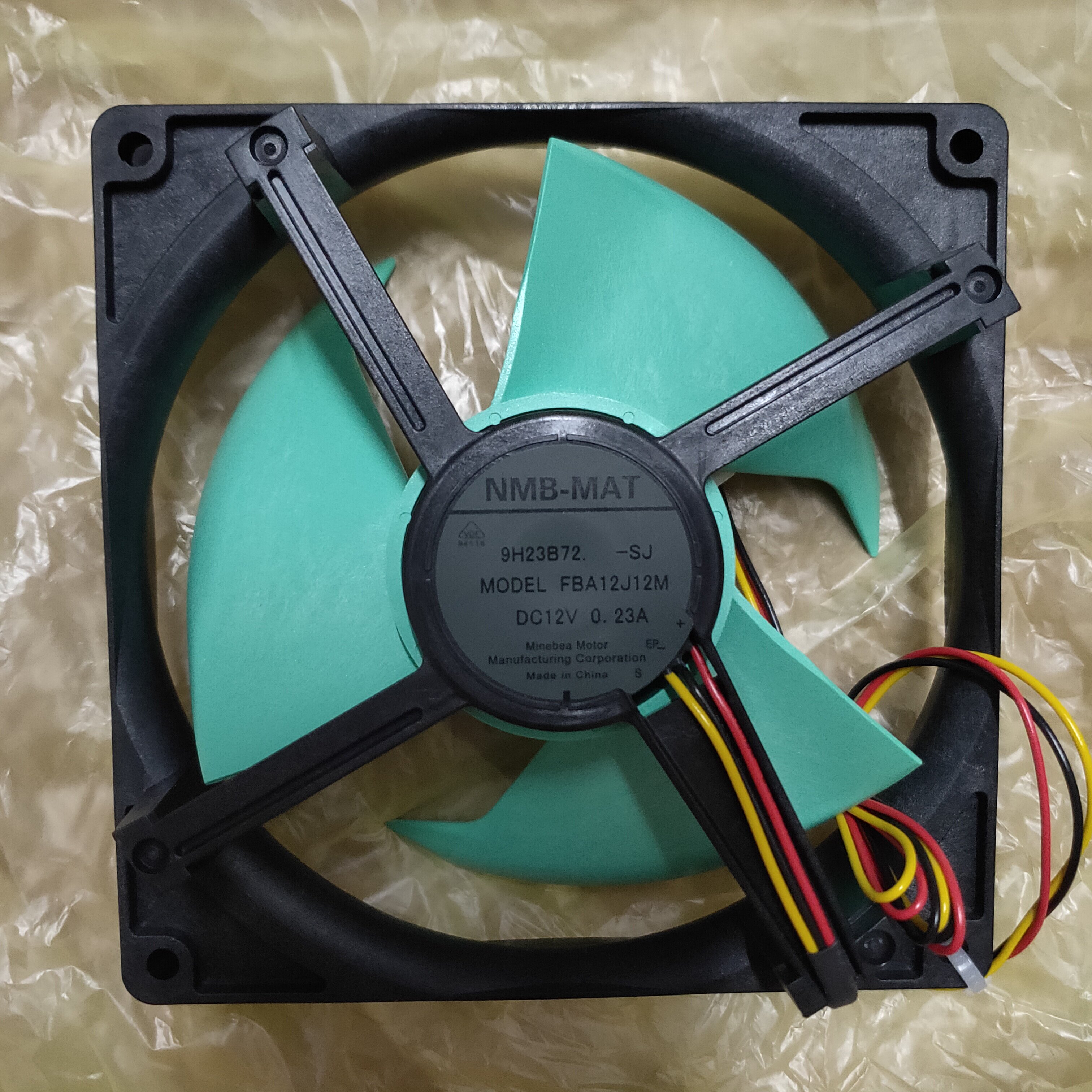 海尔冰箱冷冻风机model fba12j12m dc12v 0.23a风扇电机松下风扇