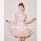 芭蕾蓬蓬短款 SainteYunne上与原创 花仙逐梦 连衣裙春夏LQ705