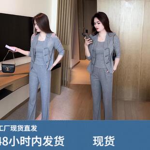 套装2026年新款早春装休闲时尚洋派质减龄春秋职业女装时髦三件套