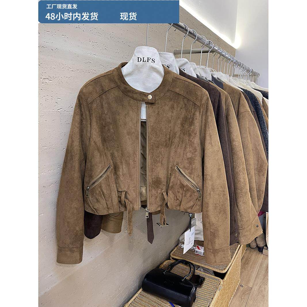 2025新女秋冬夹棉短外套女夹棉宽松显瘦上衣麂皮绒夹克皮毛一体,运动/瑜伽/健身/球迷用品,广场舞套装,淘宝优惠券,粉丝福利购,淘宝优惠卷