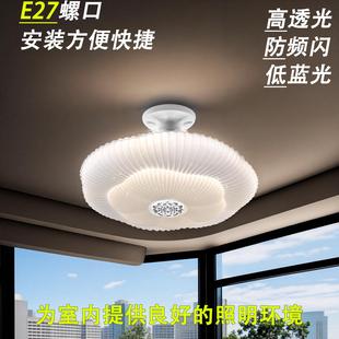 2027年新款防蚊虫圆形网红款LEDE27螺口灯卧室客厅过道护眼节能灯