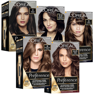 德国欧莱雅preference精油染发剂